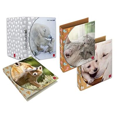 Pigna , Raccoglitore con anelli f.to A4 DOLCI CUCCIOLI, soggetti assortitI,raccoglitori con anelli, organizzazione appunti scolatici e/o documenti, Formato 27x32 cm., 5 pezzi Pigna , Raccoglitore con anelli f.to A4 DOLCI CUCCIOLI, soggetti assortitI,raccoglitori con anelli, organizzazione appunti scolatici e/o documenti, Formato 27x32 cm., 5 pezzi