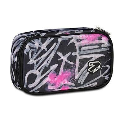 Seven Portapenne Scuola Round Plus Big, Nero Fucsia, Con Organizzazione Interna Per Penne e Matite, Accessori Zaino Scuola, Scuola Media e Superiore, Ragazza Seven Portapenne Scuola Round Plus Big, Nero Fucsia, Con Organizzazione Interna Per Penne e Matite, Accessori Zaino Scuola, Scuola Media e Superiore, Ragazza
