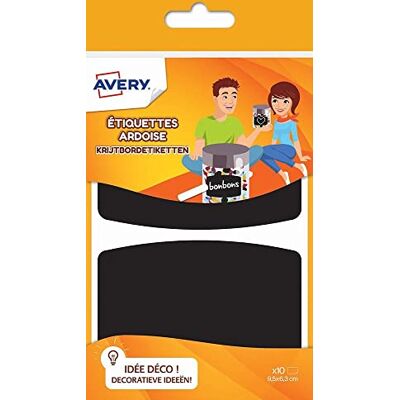 Avery Confezione di etichette – Lavagna/Ardesia 95x63 95x63 mm Nero Avery Confezione di etichette – Lavagna/Ardesia 95x63 95x63 mm Nero