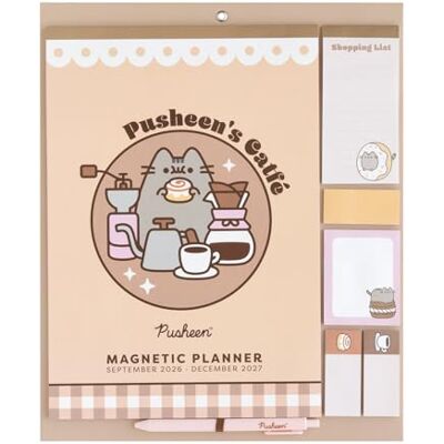 Grupo Erik Calendario Famiglia 2027 Pusheen Calendario Magnetico Frigo con Penna, Sticky Notes, Shopping List e Stickers Planner Mensile con Spazi per Note, Set 2026 a Dic 2027 (30 x 35cm) Grupo Erik Calendario Famiglia 2027 Pusheen Calendario Magnetico Frigo con Penna, Sticky Notes, Shopping List e Stickers Planner Mensile con Spazi per Note, Set 2026 a Dic 2027 (30 x 35cm)
