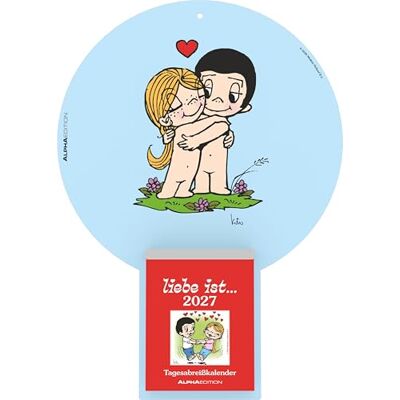 Alpha Liebe ist... Tagesabreißkalender 2027: Tagesabreißkalender 22,5x31,5 cm, Block 8,1x10,6 cm mit Liebesmotiven und deutschem Kalendarium Alpha Liebe ist... Tagesabreißkalender 2027: Tagesabreißkalender 22,5x31,5 cm, Block 8,1x10,6 cm mit Liebesmotiven und deutschem Kalendarium