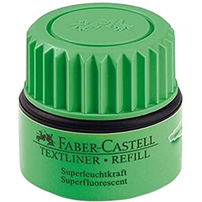 Faber-Castell Textliner Grip 1543 Ricarica per evidenziatore 1546/1543, 25 ml, confezione da 4, colore: Verde Faber-Castell Textliner Grip 1543 Ricarica per evidenziatore 1546/1543, 25 ml, confezione da 4, colore: Verde
