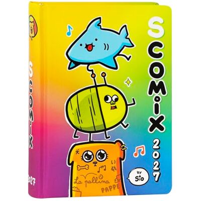 COMIX S by Sio Agenda Giornaliera 16 Mesi, Diario 2026-2027 per Scuola Elementare e Media, con Copertina Rigida e Colorata, 512 Pagine a Colori, per Bambini e Ragazzi, 12x16.5 cm COMIX S by Sio Agenda Giornaliera 16 Mesi, Diario 2026-2027 per Scuola Elementare e Media, con Copertina Rigida e Colorata, 512 Pagine a Colori, per Bambini e Ragazzi, 12x16.5 cm