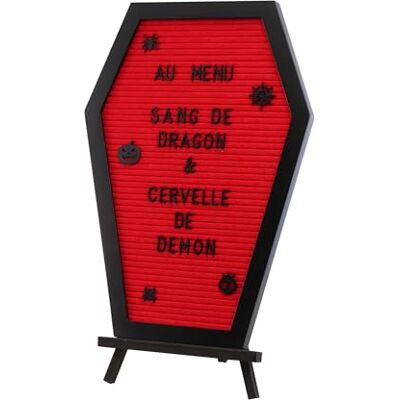 Chaks Tavola con lettere da inserire con cavalletto e oltre 500 caratteri, decorazione gotica per Halloween Chaks Tavola con lettere da inserire con cavalletto e oltre 500 caratteri, decorazione gotica per Halloween