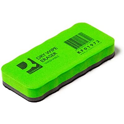 Q-Connect Cancellino lavabile per lavagne bianche 13x6xH.2 cm nero Q-Connect Cancellino lavabile per lavagne bianche 13x6xH.2 cm nero