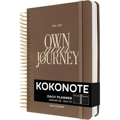 Kokonote Agenda Giornaliera 2026 2027 Mocha Diario Scoula 2026-2027 per Università e Scuola Superiore Daily Planner con Copertina Rigida, Segnalibri, Stickers e Anelli Rinforzati (18x21,5cm) Kokonote Agenda Giornaliera 2026 2027 Mocha Diario Scoula 2026-2027 per Università e Scuola Superiore Daily Planner con Copertina Rigida, Segnalibri, Stickers e Anelli Rinforzati (18x21,5cm)