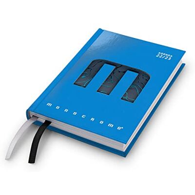 Pigna Diario Agenda Monocromo Mood 2022/2023 Azzurro Fluo, Pigna Diario Agenda Monocromo Mood 2022/2023 Azzurro Fluo,