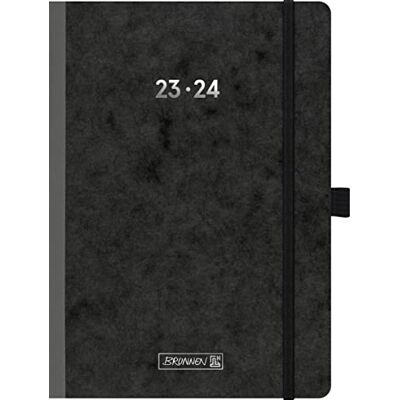 BRUNNEN FACT!plus Calendario scolastico 2023/2024, 2 pagine = 1 settimana, formato A5, colore: nero BRUNNEN FACT!plus Calendario scolastico 2023/2024, 2 pagine = 1 settimana, formato A5, colore: nero