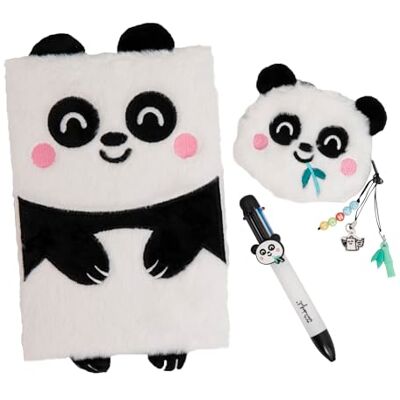 Mr. Wonderful – Set con Quaderno A5 + Portamonete + Penna Cancellabile – Accessorio di Cartoleria Originale – Idea Regalo – Panda Mr. Wonderful – Set con Quaderno A5 + Portamonete + Penna Cancellabile – Accessorio di Cartoleria Originale – Idea Regalo – Panda