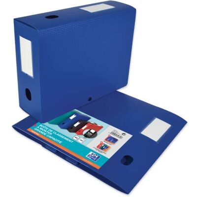 Oxford Scatola di archiviazione da montare posteriore 100 mm polipropilene opaco 24 x 32 cm blu Oxford Scatola di archiviazione da montare posteriore 100 mm polipropilene opaco 24 x 32 cm blu