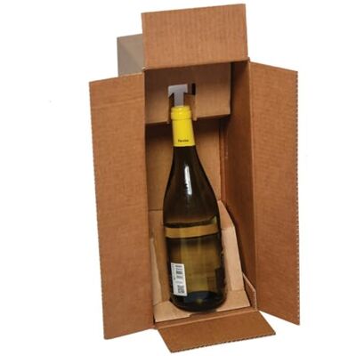 Blasetti Scatola per Spedizione Bottiglie Bottle Case per 1 Bottiglia, Imballaggio per vino spumanti e alcolici, Confezione da 20 portabottiglie. Formato in mm 386x152x159 Blasetti Scatola per Spedizione Bottiglie Bottle Case per 1 Bottiglia, Imballaggio per vino spumanti e alcolici, Confezione da 20 portabottiglie. Formato in mm 386x152x159