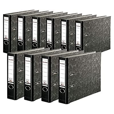Exacompta Falken Cartella portadocumenti in formato DIN A4, con finestra intercambiabile, confezione da 10 pezzi, con motivo a nuvola, prodotta in Germania, 5 cm, sottile, con dorso nero Exacompta Falken Cartella portadocumenti in formato DIN A4, con finestra intercambiabile, confezione da 10 pezzi, con motivo a nuvola, prodotta in Germania, 5 cm, sottile, con dorso nero