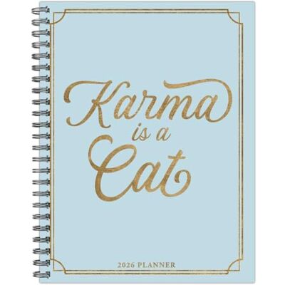 Willow Creek Press Karma Is a Cat 2026 6.5 X 8.5 Weekly Monthly Softcover Planner Willow Creek Press Karma Is a Cat 2026 6.5 X 8.5 Weekly Monthly Softcover Planner