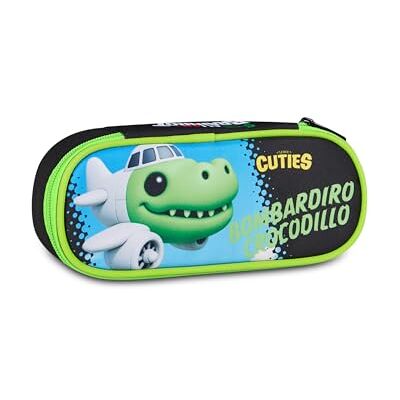 Seven Portapenne Scuola Round Plus Bombardiro Crocodillo, Nero, Scompartocon piano portamatite, Divisorio con elastici, Taschino con zip, Accessori Zaino, Scuola elementare e media, Bambino, Bambina Seven Portapenne Scuola Round Plus Bombardiro Crocodillo, Nero, Scompartocon piano portamatite, Divisorio con elastici, Taschino con zip, Accessori Zaino, Scuola elementare e media, Bambino, Bambina