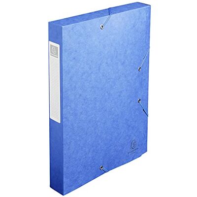 Exacompta 10 scatole archivio Cartobox A4 dorso 4 cm blu Exacompta 10 scatole archivio Cartobox A4 dorso 4 cm blu