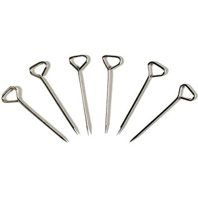 Exacompta Art. n. 14743E 500 aghi triangolari Altezza 29 mm x larghezza 6 mm per bacheca, attrazioni, percorsi, calendari colore argento Exacompta Art. n. 14743E 500 aghi triangolari Altezza 29 mm x larghezza 6 mm per bacheca, attrazioni, percorsi, calendari colore argento