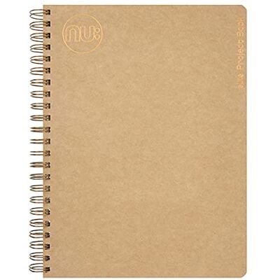 NU Notebooks – Kraft Range – Manilla Wire Bound A4 – Quaderno di cancelleria – Blocco note professionale, marrone – 160 pagine NU Notebooks – Kraft Range – Manilla Wire Bound A4 – Quaderno di cancelleria – Blocco note professionale, marrone – 160 pagine