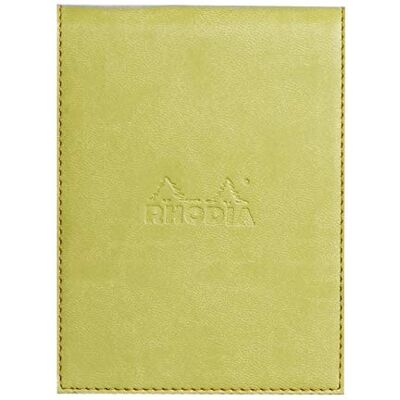Rhodia 128106C Astuccio Porta-blocco+ Bloc-Notes Punto metallico N°12 anice 8,5x12 cm Quadretti Piccoli 80 Fogli staccabili Carta Clairefontaine Bianca 80G Porta matite Simil Cuoio rama Rhodia 128106C Astuccio Porta-blocco+ Bloc-Notes Punto metallico N°12 anice 8,5x12 cm Quadretti Piccoli 80 Fogli staccabili Carta Clairefontaine Bianca 80G Porta matite Simil Cuoio rama