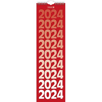 BRUNNEN Agenda settimanale 2024, 1 pagina = 1 settimana, 13 x 45 cm, bianco BRUNNEN Agenda settimanale 2024, 1 pagina = 1 settimana, 13 x 45 cm, bianco
