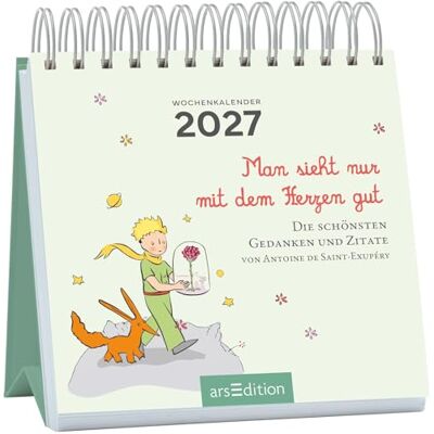 Ars Edition Mini-Wochenkalender Der Kleine Prinz 2027: Kleiner Tischkalender für mehr gute Laune und Lebensfreude Ars Edition Mini-Wochenkalender Der Kleine Prinz 2027: Kleiner Tischkalender für mehr gute Laune und Lebensfreude