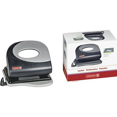 BRUNNEN Perforatore Colour Code (guida di arresto estensibile, per forare fino a 20 fogli), nero/onice BRUNNEN Perforatore Colour Code (guida di arresto estensibile, per forare fino a 20 fogli), nero/onice