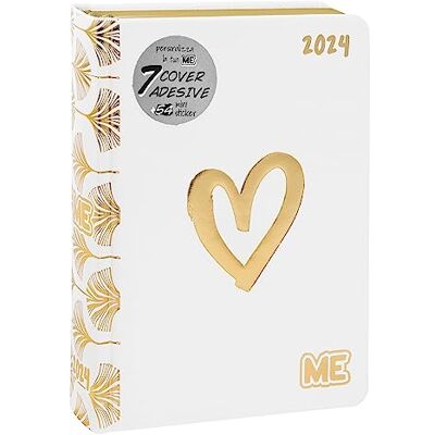 Franco Cosimo Panini ME, CLASSIC, Medium Agenda 2023 2024 Giornaliera 16 Mesi, 512 Pagine con Contenuti, Diario Ragazzi e Ragazze, Copertina Morbida + 7 Cover Adesive Incluse, Agende 2023-2024 12x16.5Hcm, Love Luxury Franco Cosimo Panini ME, CLASSIC, Medium Agenda 2023 2024 Giornaliera 16 Mesi, 512 Pagine con Contenuti, Diario Ragazzi e Ragazze, Copertina Morbida + 7 Cover Adesive Incluse, Agende 2023-2024 12x16.5Hcm, Love Luxury