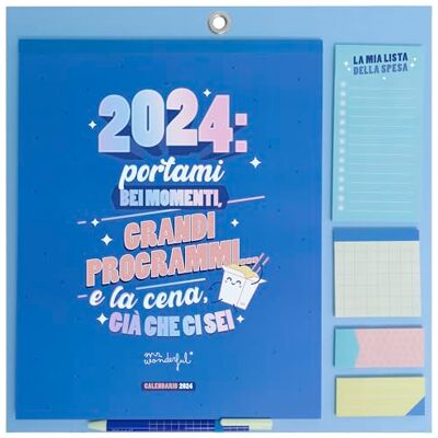 Mr. Wonderful Mr.Wonderful Calendario da parete magnetico 2024 blu Portami bei momenti, grandi programmi... e la cena, … 34 x 35 x 0,5 Mr. Wonderful Mr.Wonderful Calendario da parete magnetico 2024 blu Portami bei momenti, grandi programmi... e la cena, … 34 x 35 x 0,5