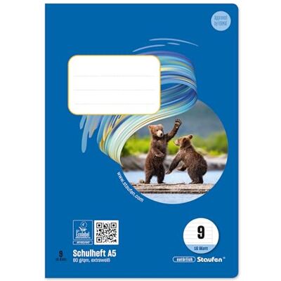 URSUS Basic Quaderni senza cloro – 20 fogli A5, 16 fogli Lin9 URSUS Basic Quaderni senza cloro – 20 fogli A5, 16 fogli Lin9