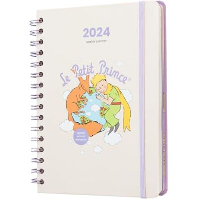 Grupo Erik : Agenda Il Piccolo Principe 2024, Agenda Settimanale 2024 A5 12 mesi, 14,8 x 21 cm, da Gennaio a Dicembre 2024, Agenda Settimanale ad anelli A5, Diario Piccolo Principe () Grupo Erik : Agenda Il Piccolo Principe 2024, Agenda Settimanale 2024 A5 12 mesi, 14,8 x 21 cm, da Gennaio a Dicembre 2024, Agenda Settimanale ad anelli A5, Diario Piccolo Principe ()