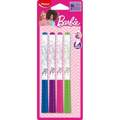 Maped Marker'Peps Pennarelli sottili cancellabili a secco, per Barbie, lavagne e lavagne bianche, 4 colori: blu, verde, rosa e viola Maped Marker'Peps Pennarelli sottili cancellabili a secco, per Barbie, lavagne e lavagne bianche, 4 colori: blu, verde, rosa e viola