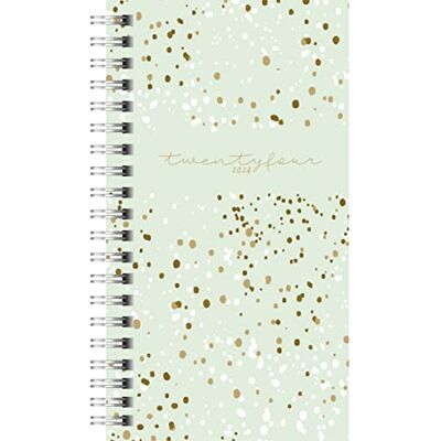 rido/idé ridoidé Calendario settimanale ''Confetti'' modello Timing 2 2024, Planner Settimanale Scrivania, 2 pagine = 1 settimana formato foglio 9,3 x 17,2 cm, colore menta rido/idé ridoidé Calendario settimanale ''Confetti'' modello Timing 2 2024, Planner Settimanale Scrivania, 2 pagine = 1 settimana formato foglio 9,3 x 17,2 cm, colore menta