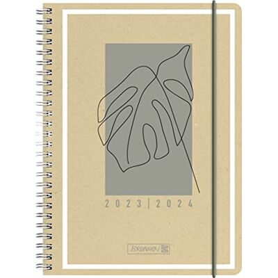 BRUNNEN Agenda settimanale "Jungle Leaf" 2023/2024 A5, 2 pagine = 1 settimana BRUNNEN Agenda settimanale "Jungle Leaf" 2023/2024 A5, 2 pagine = 1 settimana