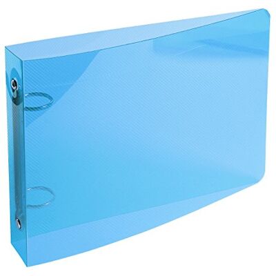 Exacompta Conf. da 10 Raccoglitori Polipropilene Cristallo Rigato 0.7 mm Crystal Colours 2 Anelli Tondi 25 mm Passo 80 mm Dorso 35 mm F.to Esterno 16.5x24 cm Colore: Blu Exacompta Conf. da 10 Raccoglitori Polipropilene Cristallo Rigato 0.7 mm Crystal Colours 2 Anelli Tondi 25 mm Passo 80 mm Dorso 35 mm F.to Esterno 16.5x24 cm Colore: Blu