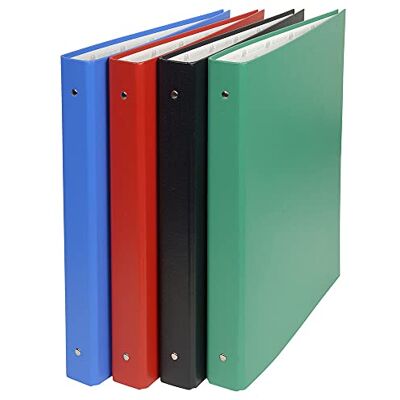 Exacompta 1 Raccoglitore Foderato PVC 4 Anelli Tondi 30 mm Dorso 40 mm Dimensioni Esterne 28x34,3 cm per Formato da Archiviare 24x32 cm 4 Colori Random Exacompta 1 Raccoglitore Foderato PVC 4 Anelli Tondi 30 mm Dorso 40 mm Dimensioni Esterne 28x34,3 cm per Formato da Archiviare 24x32 cm 4 Colori Random