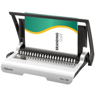 Fellowes Star+ Rilegatrice a pettine 150 con contenitore – Perfora fino a 15 fogli A4 – Rilega fino a 150 fogli – Manuale – Ideale per casa o piccolo ufficio Fellowes Star+ Rilegatrice a pettine 150 con contenitore – Perfora fino a 15 fogli A4 – Rilega fino a 150 fogli – Manuale – Ideale per casa o piccolo ufficio