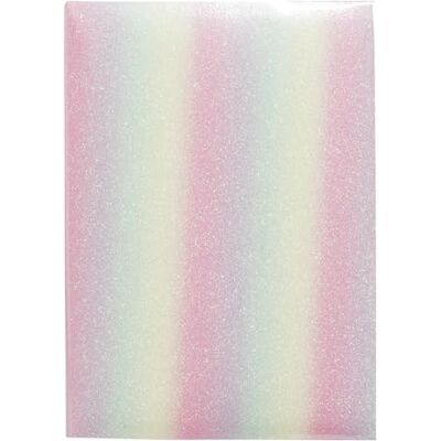 Exacompta Rif. Album fotografico con tasche CANDY 300 foto 10 x 15 cm 100 pagine formato 22,5 x 32,5 cm copertina arcobaleno glitterata con protezione taccuino Exacompta Rif. Album fotografico con tasche CANDY 300 foto 10 x 15 cm 100 pagine formato 22,5 x 32,5 cm copertina arcobaleno glitterata con protezione taccuino