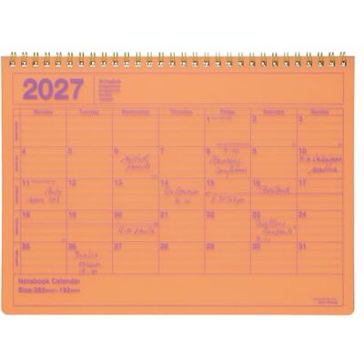 Mark's Europe MARK'S 2027 Notebook Calendar M // Neon Orange Mark's Europe MARK'S 2027 Notebook Calendar M // Neon Orange