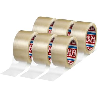 Tesa Pack 4280 Nastro adesivo universale in PP in confezione da 6 per pacchi e cartoncini, 6 rotoli da 66 m x 50 mm ciascuno Tesa Pack 4280 Nastro adesivo universale in PP in confezione da 6 per pacchi e cartoncini, 6 rotoli da 66 m x 50 mm ciascuno