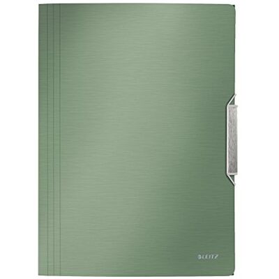 Leitz Style Cartella Organizer a 3 Lembi, Formato A4, Capacità 150 Fogli, Chiusura a Elastico, Verde, Leitz Style Cartella Organizer a 3 Lembi, Formato A4, Capacità 150 Fogli, Chiusura a Elastico, Verde,