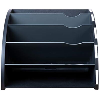 Exacompta 90200 Classificatore Ergonomico The Corner, Nero O Grigio Exacompta 90200 Classificatore Ergonomico The Corner, Nero O Grigio