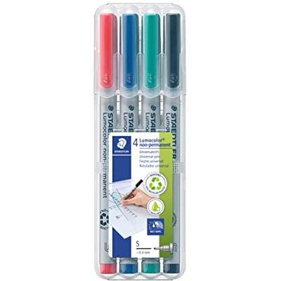Staedtler 311 WP4 Penna S Non-Permanente, 4 Pezzi Staedtler 311 WP4 Penna S Non-Permanente, 4 Pezzi