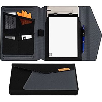 Rocketbook Custodia per capsule Orbit Executive, 100% riciclabile, con portapenne, chiusura magnetica e scomparto interno, colore nero Rocketbook Custodia per capsule Orbit Executive, 100% riciclabile, con portapenne, chiusura magnetica e scomparto interno, colore nero