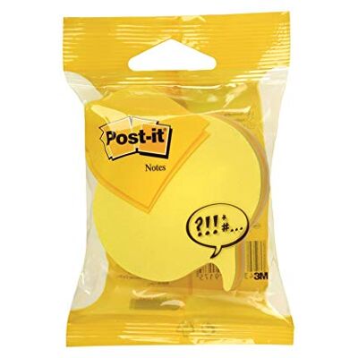 Post-It Foglietti Adesivi a Forma di Fumetto, 228 Fogli, 70 x 70 mm per Promemoria, Elenchi e Organizzazione; Aderiscono e si Rimuovono senza Residui, con Design Creativi e Divertenti Post-It Foglietti Adesivi a Forma di Fumetto, 228 Fogli, 70 x 70 mm per Promemoria, Elenchi e Organizzazione; Aderiscono e si Rimuovono senza Residui, con Design Creativi e Divertenti
