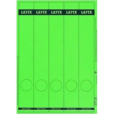 Leitz Etichette adesive A4 stampabili al PC per raccoglitori a leva in cartone, Formato lungo e stretto, Verde, 39 x 285 mm, Cartoncino, , Confezione da 125 Leitz Etichette adesive A4 stampabili al PC per raccoglitori a leva in cartone, Formato lungo e stretto, Verde, 39 x 285 mm, Cartoncino, , Confezione da 125