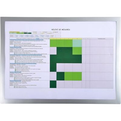 Exacompta Rif. 39300E Set di 5 buste magnetiche per display magnetiche, con supporto in metallo, per armadio, porta, cartellone, dimensioni 32 x 44 cm, formato A3, cornice argentata Exacompta Rif. 39300E Set di 5 buste magnetiche per display magnetiche, con supporto in metallo, per armadio, porta, cartellone, dimensioni 32 x 44 cm, formato A3, cornice argentata