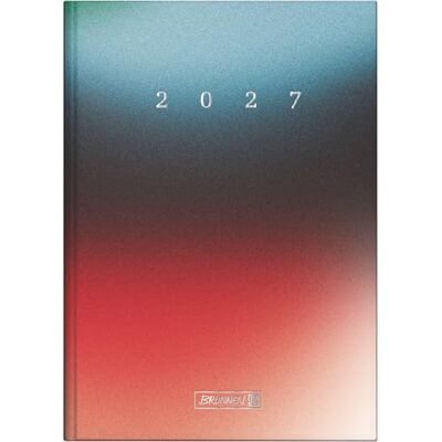 BRUNNEN 1079512017 Buchkalender Mod. 795 2027 "Redblue" A5, Papier BRUNNEN 1079512017 Buchkalender Mod. 795 2027 "Redblue" A5, Papier