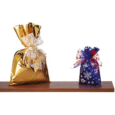 Favorit 100 Buste regalo Metallizzate formato 20x35 cm, 25 pezzi per 4 fantasie natalizie Favorit 100 Buste regalo Metallizzate formato 20x35 cm, 25 pezzi per 4 fantasie natalizie
