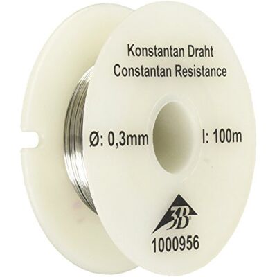 3B Scientific U8495532 Filo di Costantana, 0.3 mm/100 Metri 3B Scientific U8495532 Filo di Costantana, 0.3 mm/100 Metri