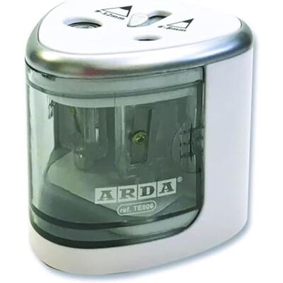 Arda Temperamatite Elettrico, con funzionamento a betteria, per la scrivania, per matite. Arda Temperamatite Elettrico, con funzionamento a betteria, per la scrivania, per matite.