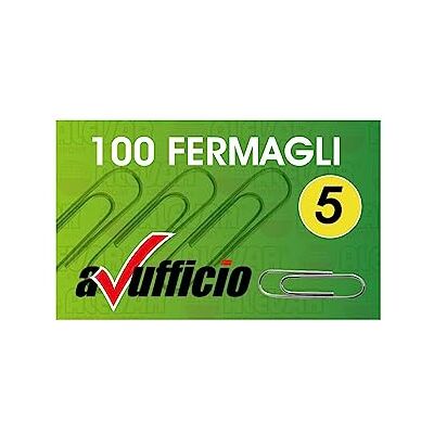 Alevar 1000 Fermagli in Acciaio, Graffette 50 mm N. 5, Stecca da 10 Scatole da 100 Pezzi Alevar 1000 Fermagli in Acciaio, Graffette 50 mm N. 5, Stecca da 10 Scatole da 100 Pezzi